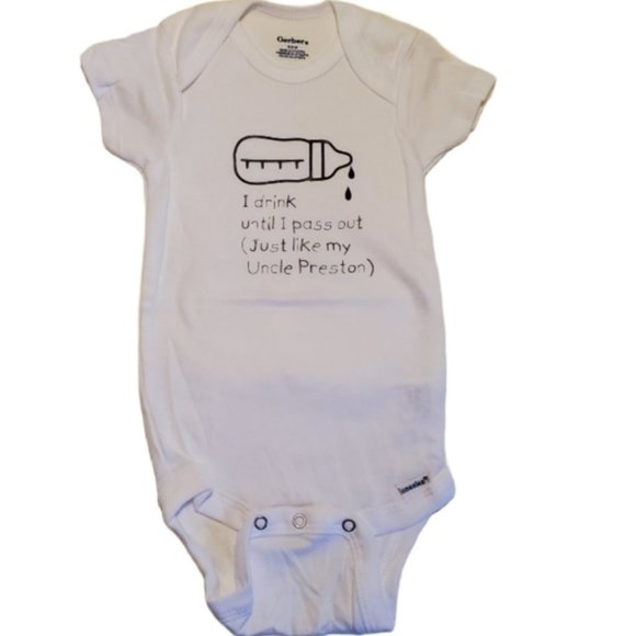 Hand Crafted | Humorous Customized Diaper Shirt - Picture 1 of 2